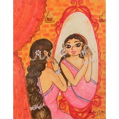 Sidra Sattar, 7 x 10 inch, Mixed Media On Paper, Figurative Painting, AC-SSR-003 Sidra Sattar, 7 x 10 inch, Mixed Media On Paper, Figurative Painting, AC-SSR-003